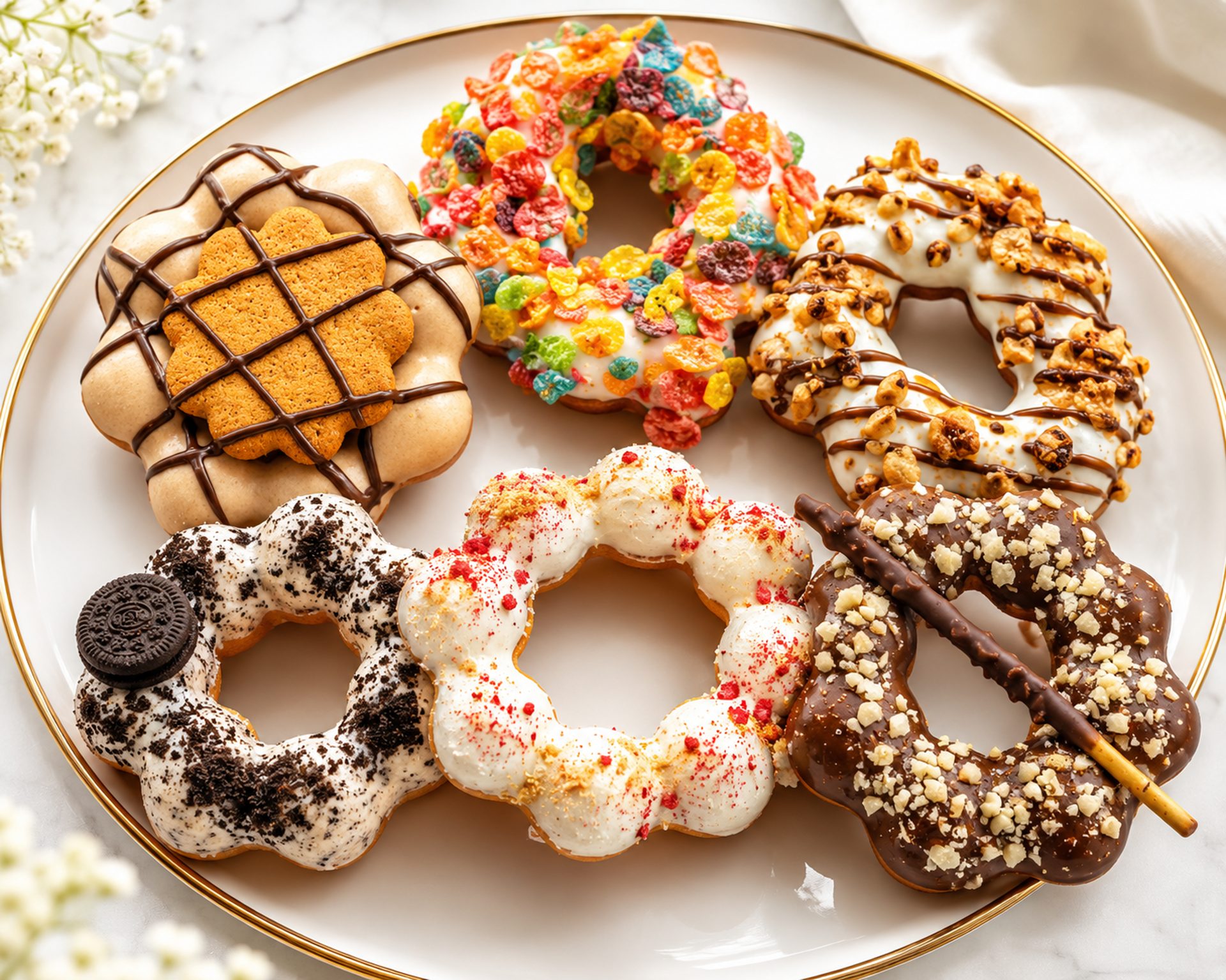 Pull-apart mochi donuts
