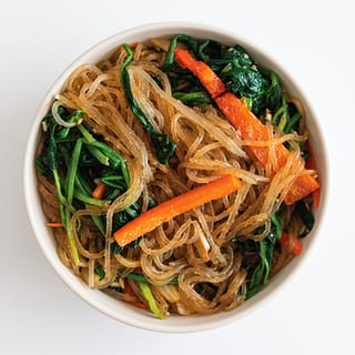 JapChae (Korean Glass Noodles)