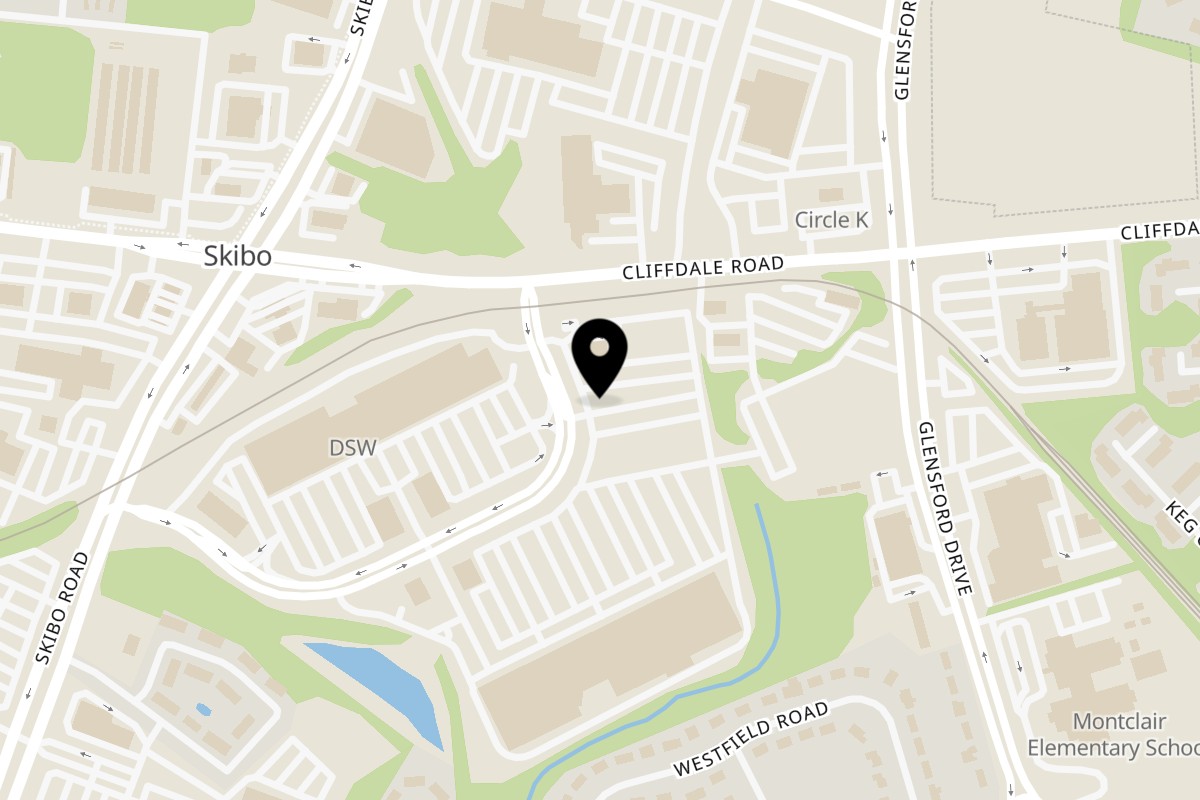 Map showing the location of Maxwell's Mochi on 2719 Freedom Pkwy Dr in Fayetteville
